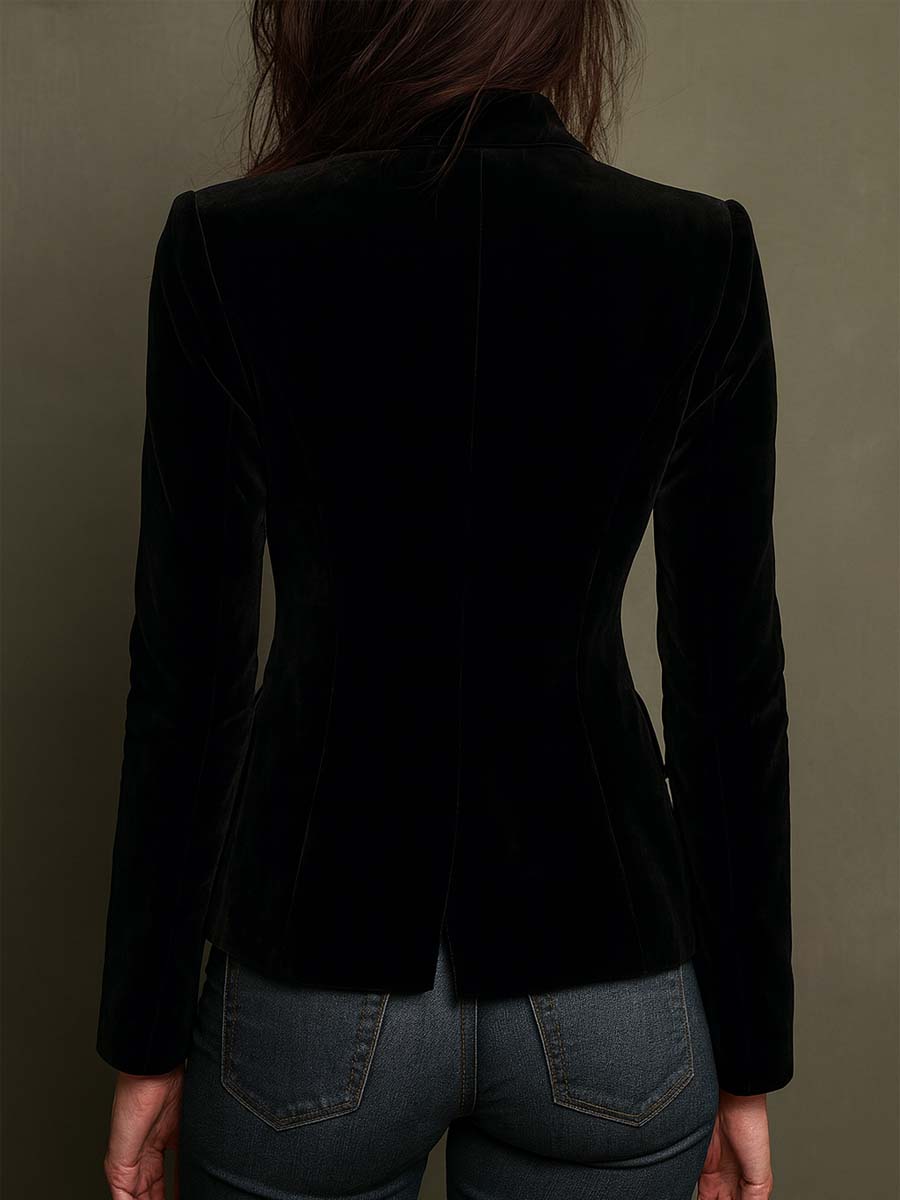 Apolline | Elegante blazer ricamato con fiori multicolori