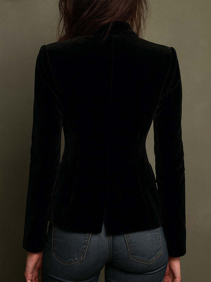 Apolline | Elegante blazer ricamato con fiori multicolori