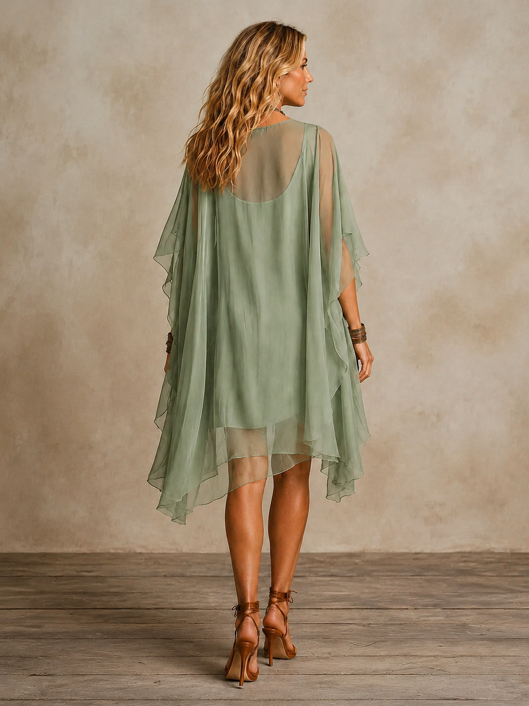 Ella | Mini abito boho a balze