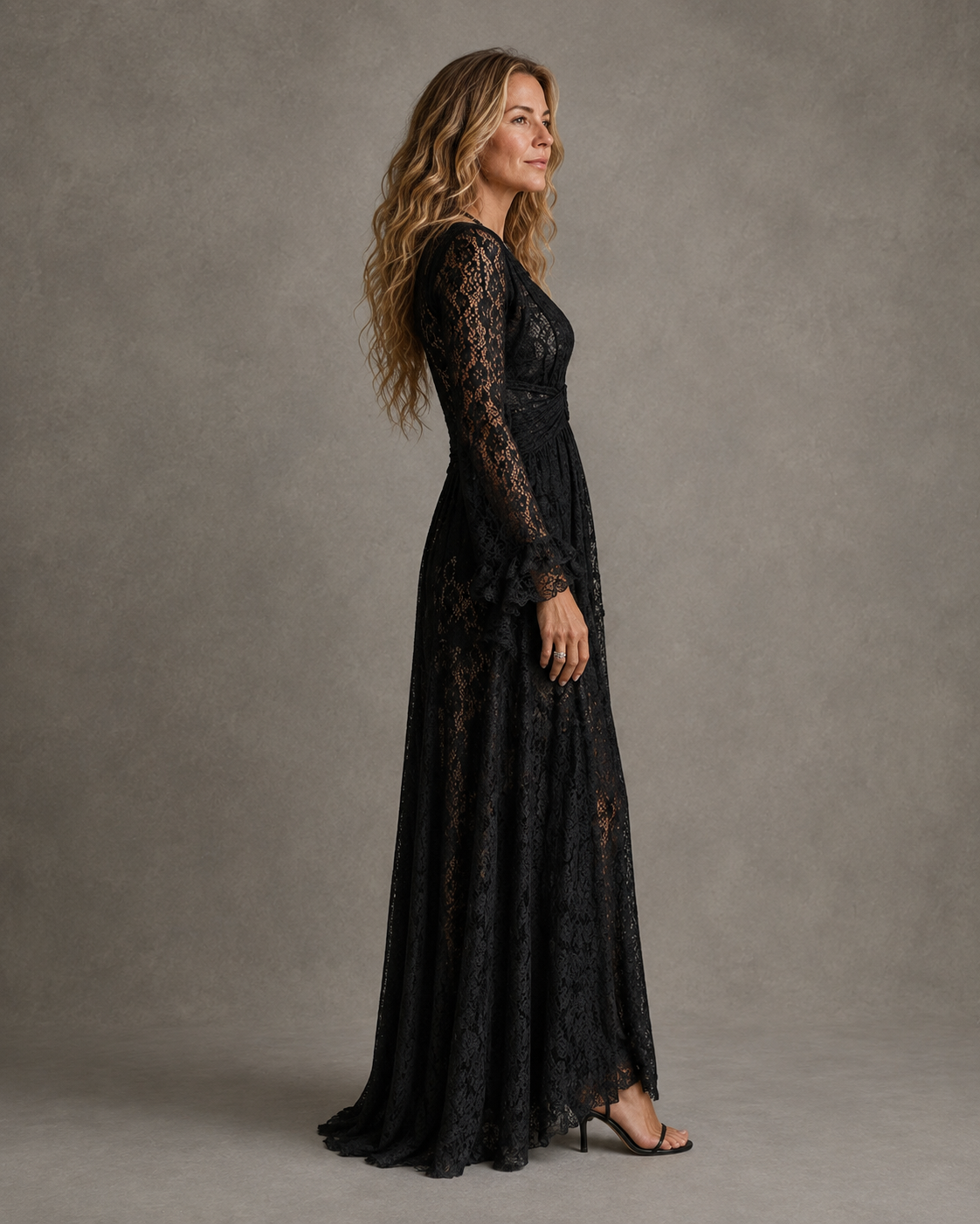 Charlotte | Abito maxi da donna con scollo a V profondo