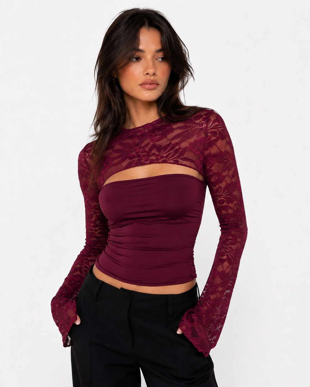 LINA | Top in pizzo