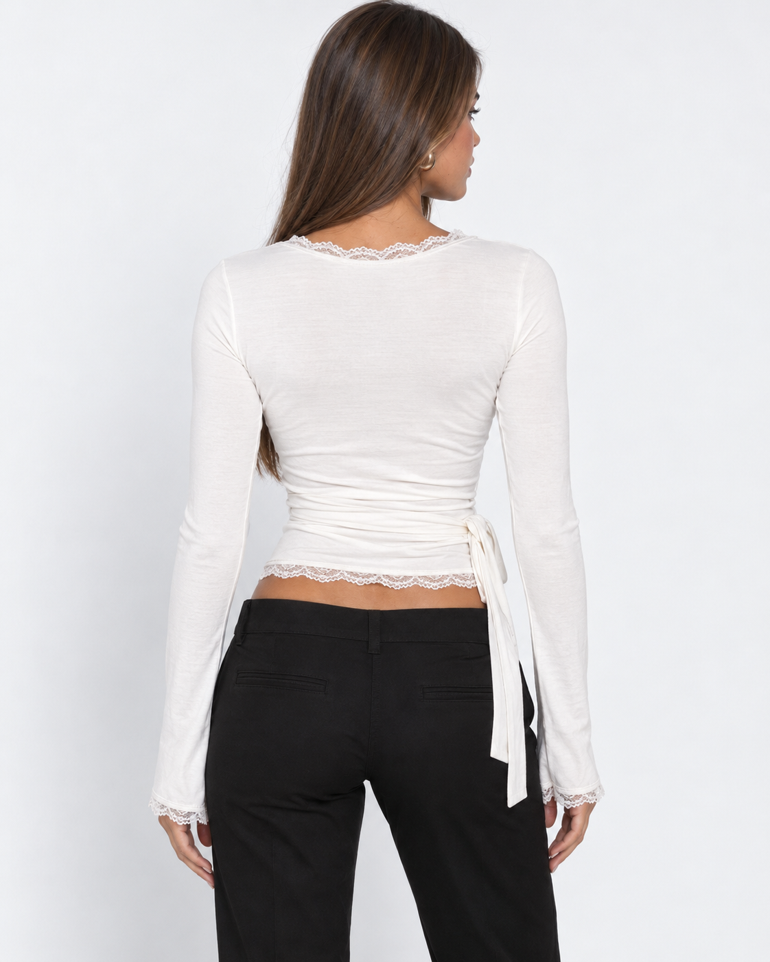 LINA | Top a portafoglio in pizzo