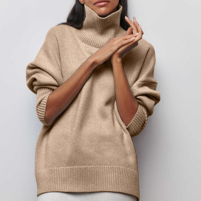 Clara | Maglione a collo alto in maglia fine