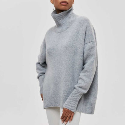 Clara | Maglione a collo alto in maglia fine