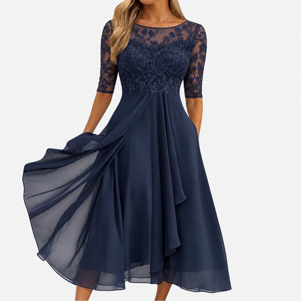 Rhonda | Elegante abito in pizzo