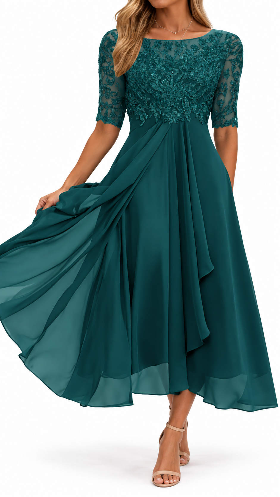 Rhonda | Elegante abito in pizzo