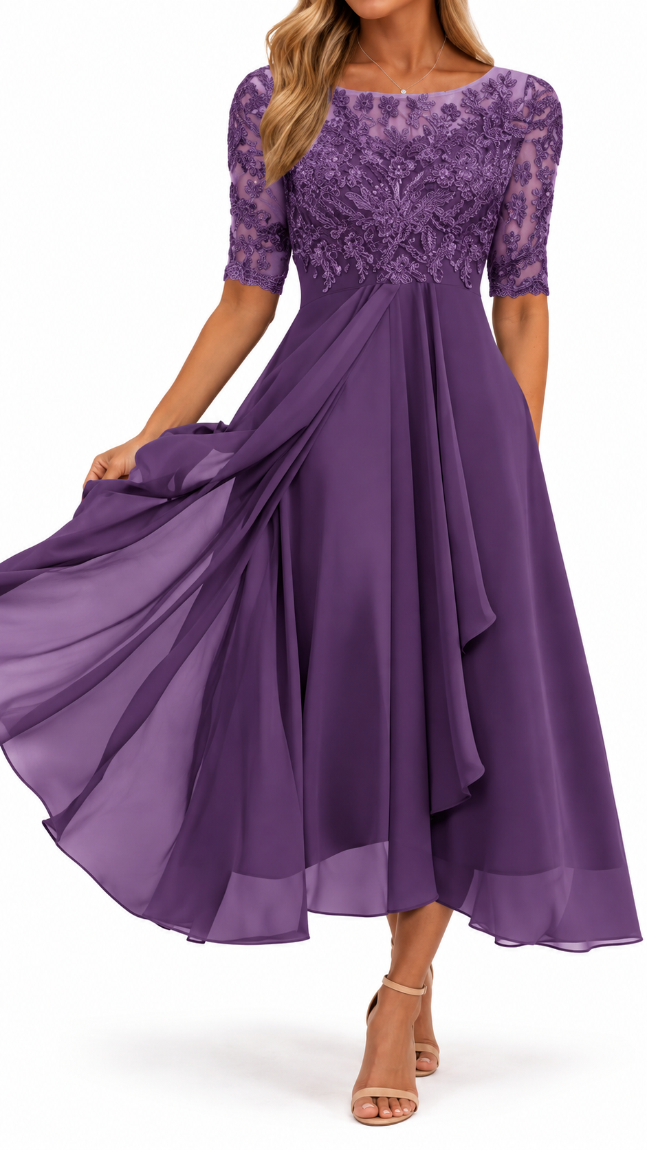 Rhonda | Elegante abito in pizzo