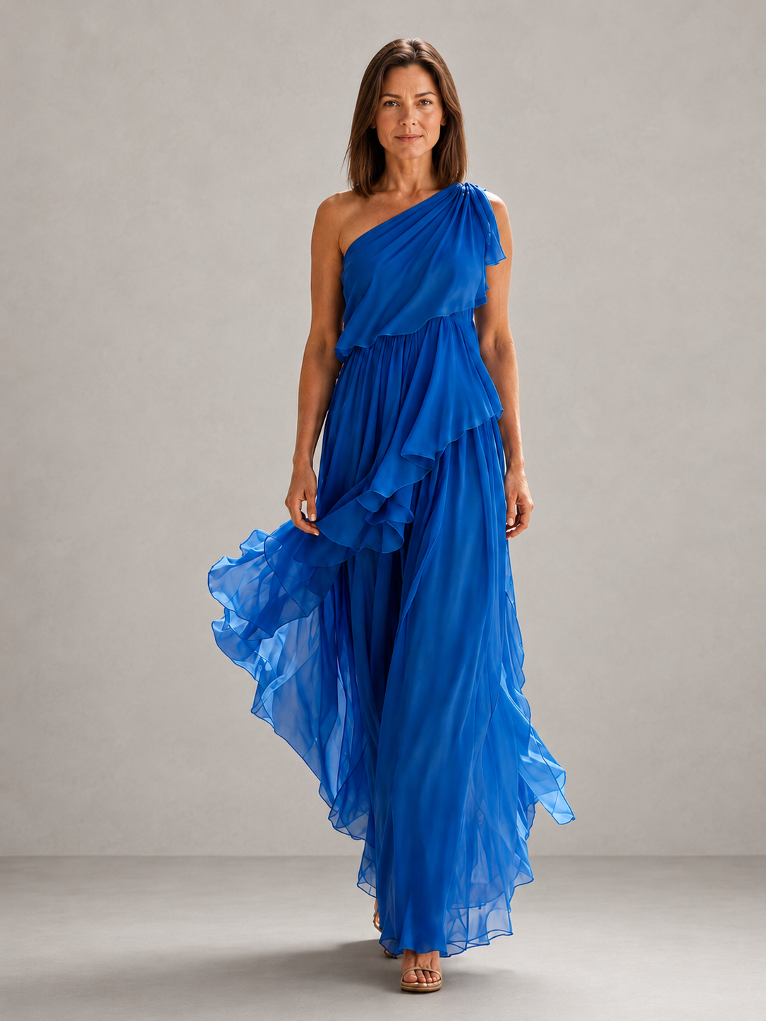 Scarlett | Maxi monospalla con volant