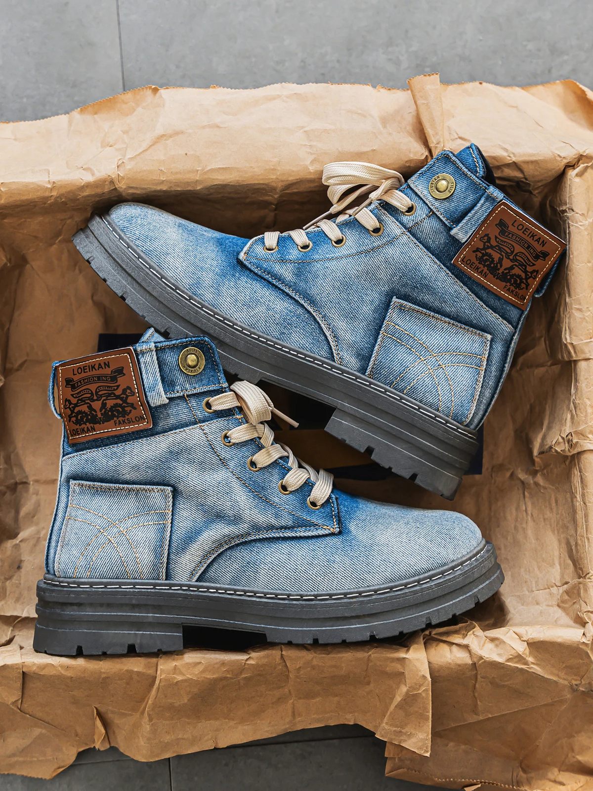 CANTARA — Sneakers alte in denim