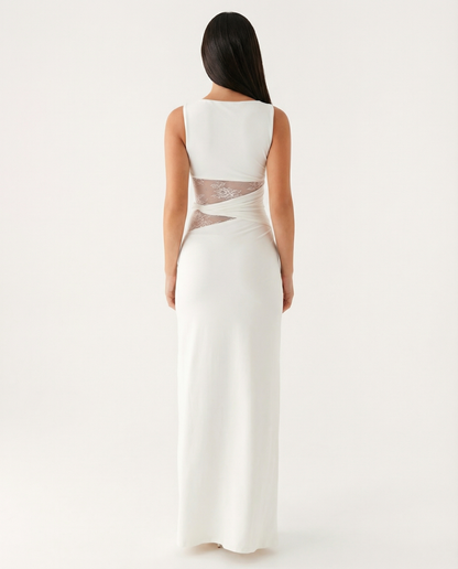 Maxi con effetto pizzo
